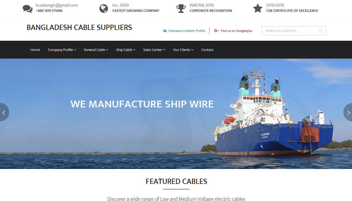 Bangladesh Cable Supplier 